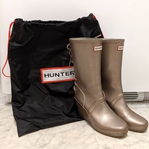 Metallic Hunter Boots